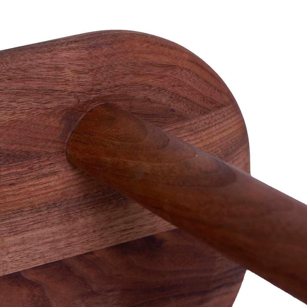 solid walnut wood stool