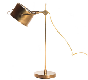 gold brass table lamp