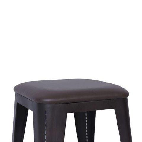 short counter stool with leather seat