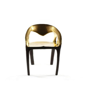 mid century modern bronze chair