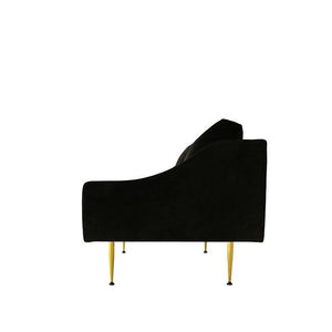 black velvet sofa