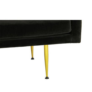 modern 2 seats sofa with black velvet