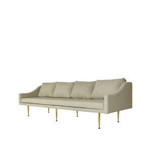 4 seat sofa with beige fabric