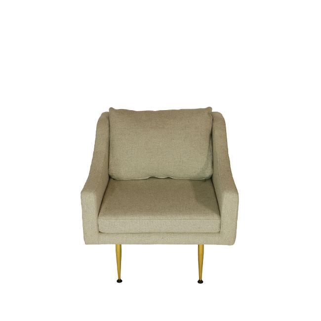 beige modern lounge chair