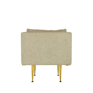 contemporary style beige armchair