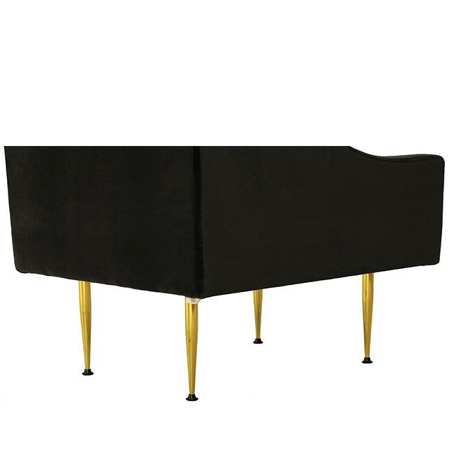 contemporary velvet lounge chair