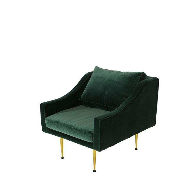modern teal lounge armchair