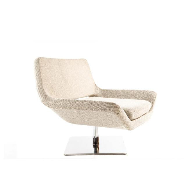 mid century modern fabric lounge chair