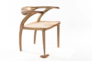 gold bronze dining chair