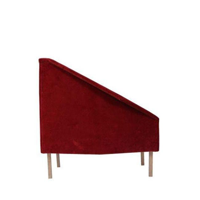 red velvet modern chair