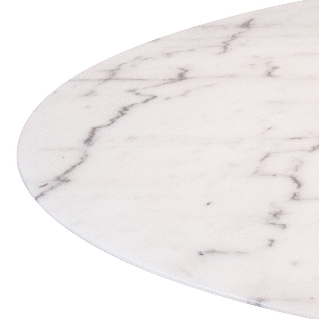 dinner table with white marble top