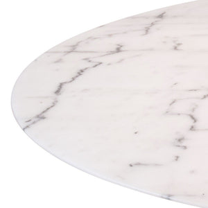 dinner table with white marble top