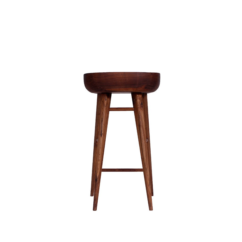 dark walnut bar stool