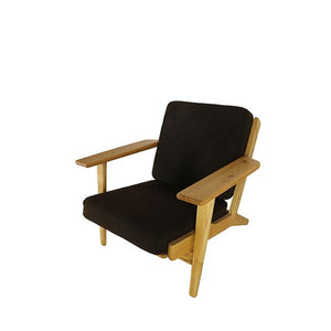 modern black lounge chair