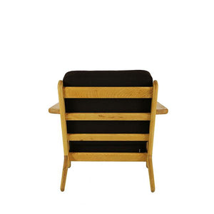 mid century modern black chair