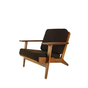 mid century modern brown chair