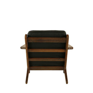 modern brown armchair