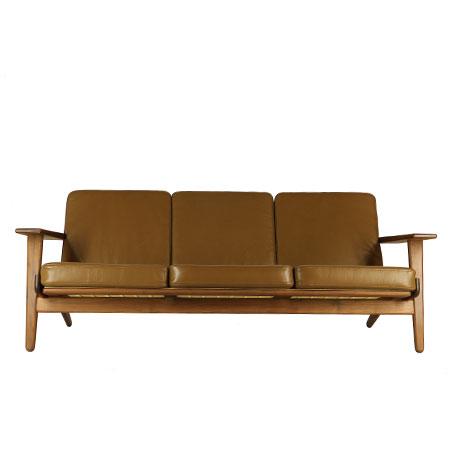 camel leather sofa