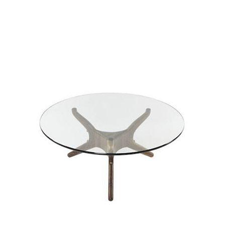 modern glass top coffee table