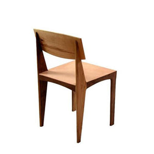 modern dining chair with leather seat