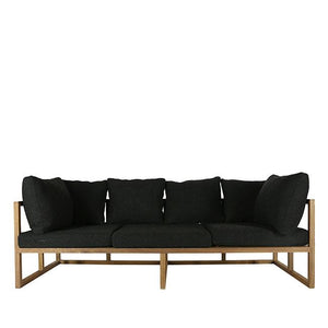 modern black fabric sofa
