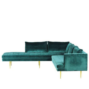modern velvet sectional sofa