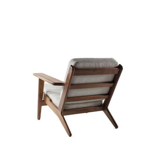 walnut lounge chair