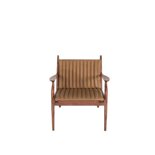 american walnut lounge chair